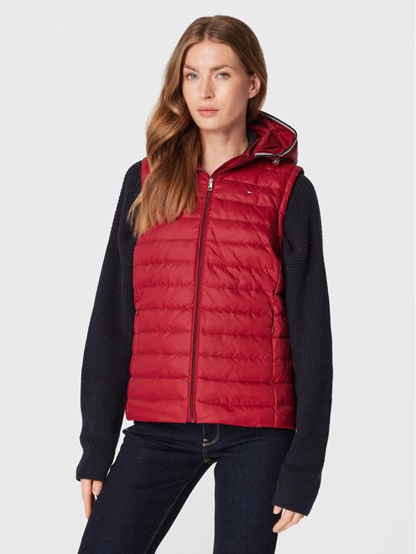 Tommy Hilfiger Tommy Hilfiger Елек WW0WW30841 Бордо Regular Fit