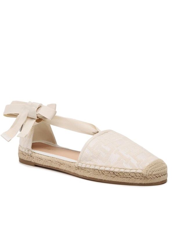 Tommy Hilfiger Tommy Hilfiger Еспадрили Closed Toe Espadrille Monogram W FW0FW07253 Екрю