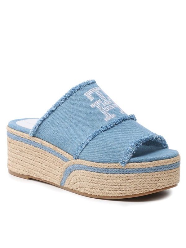 Tommy Hilfiger Tommy Hilfiger Еспадрили Denim Wedge Flatform FW0FW07085 Син