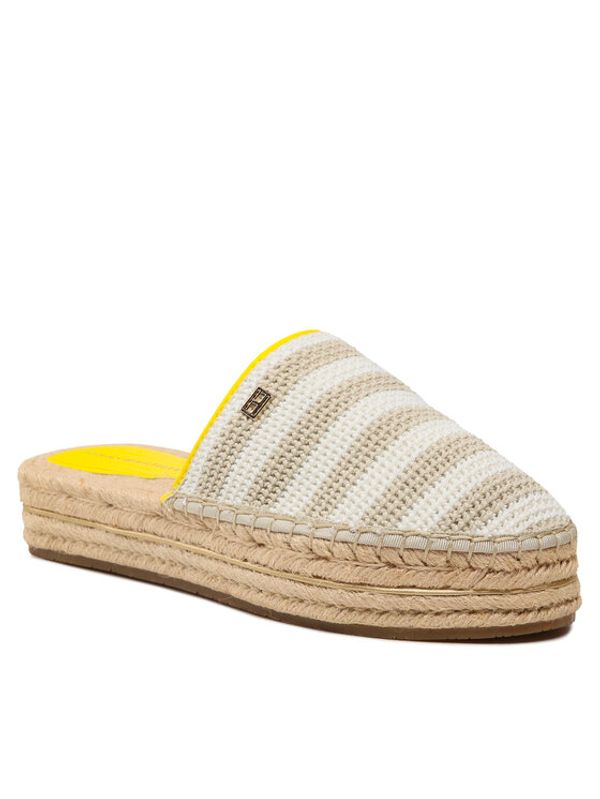 Tommy Hilfiger Tommy Hilfiger Еспадрили Feminine Crochet Mule Espadrille FW0FW07278 Бежов