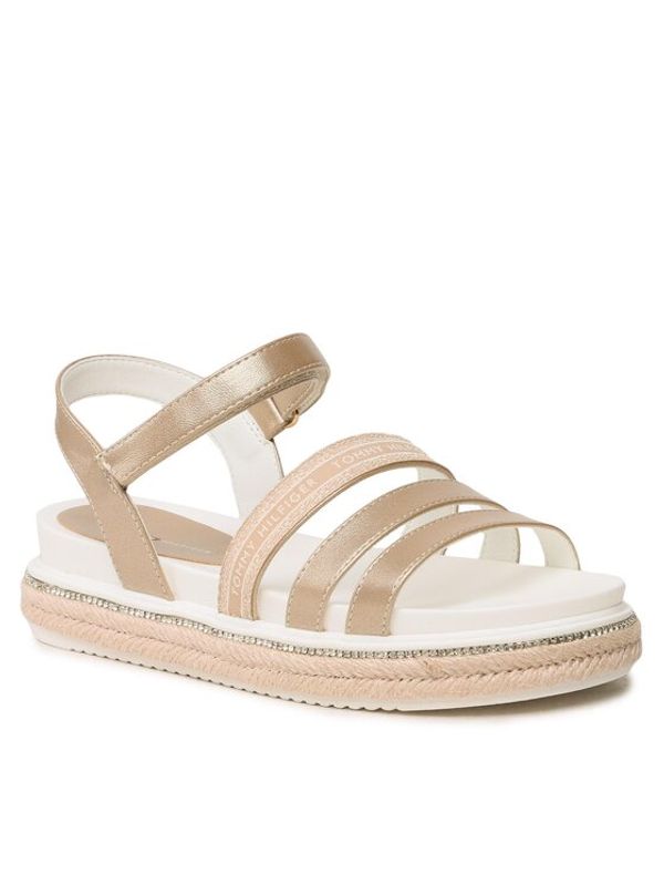 Tommy Hilfiger Tommy Hilfiger Еспадрили Platform Velcro Sandal T3A2-32761-0568 S Златист