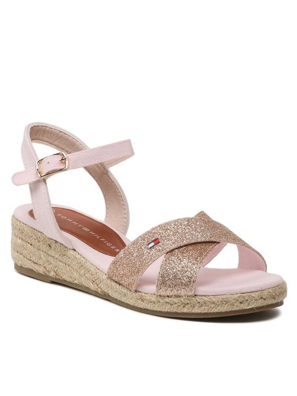 Tommy Hilfiger Tommy Hilfiger Еспадрили Rope Wedge T3A7-32775-1596363 M Розов