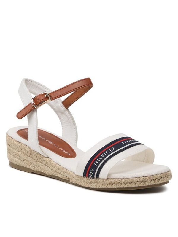 Tommy Hilfiger Tommy Hilfiger Еспадрили Rope Wedge T3A7-32777-0048X100 M Бял