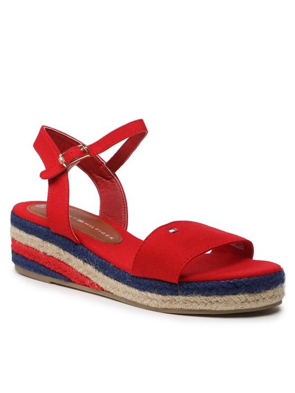 Tommy Hilfiger Tommy Hilfiger Еспадрили Rope Wedge T3A7-32778-0048300 S Червен