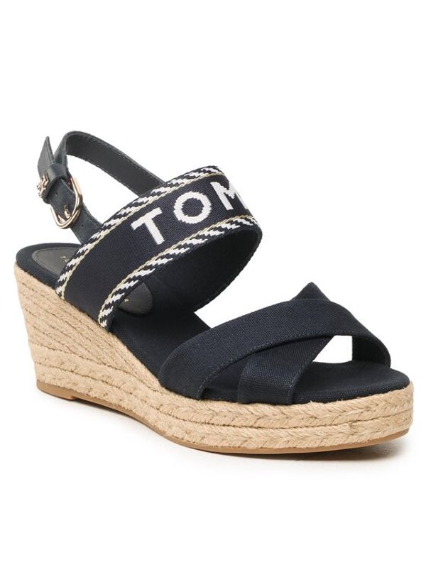 Tommy Hilfiger Tommy Hilfiger Еспадрили Seasonal Webbing Mid Wedge FW0FW07091 Тъмносин