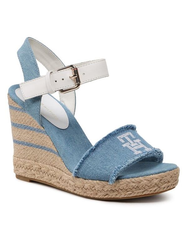 Tommy Hilfiger Tommy Hilfiger Еспадрили Wedge Sandal FW0FW07079 Син