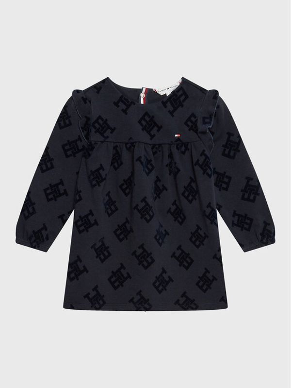 Tommy Hilfiger Tommy Hilfiger Ежедневна рокля Baby Monogram KN0KN01568 Тъмносин Regular Fit
