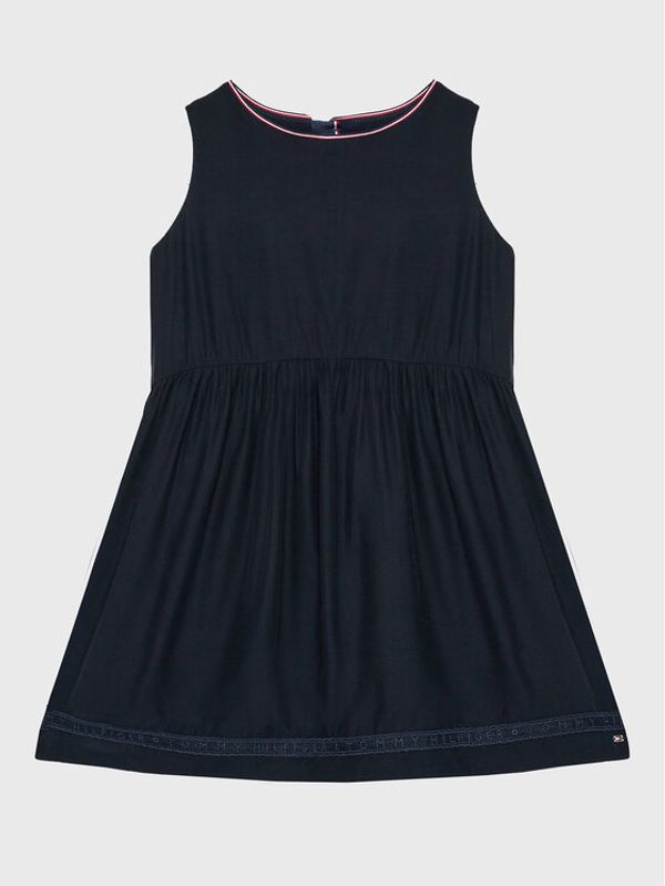 Tommy Hilfiger Tommy Hilfiger Ежедневна рокля Ceremonial KG0KG07020 M Тъмносин Regular Fit