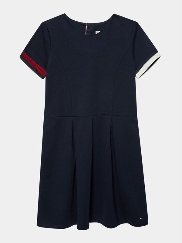 Tommy Hilfiger Tommy Hilfiger Ежедневна рокля Global Stripe Punto KG0KG07365 D Тъмносин Regular Fit