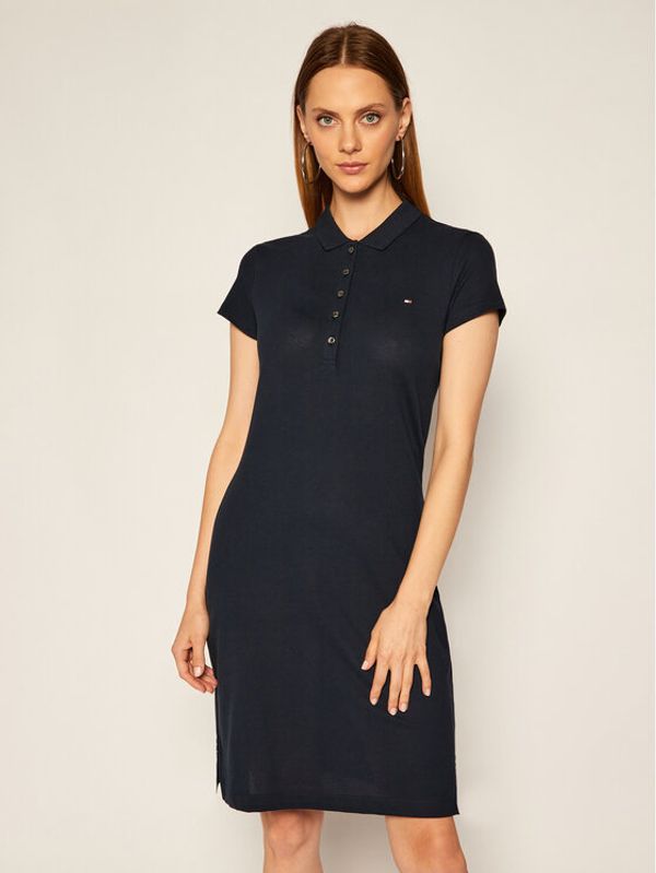 Tommy Hilfiger Tommy Hilfiger Ежедневна рокля Heritage WW0WW24973 Тъмносин Slim Fit