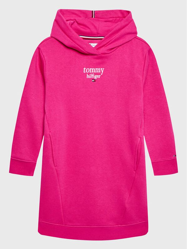 Tommy Hilfiger Tommy Hilfiger Ежедневна рокля KG0KG06871 D Розов Regular Fit