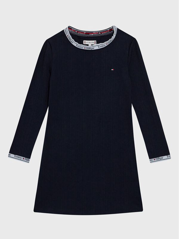 Tommy Hilfiger Tommy Hilfiger Ежедневна рокля KG0KG07136 M Тъмносин Regular Fit