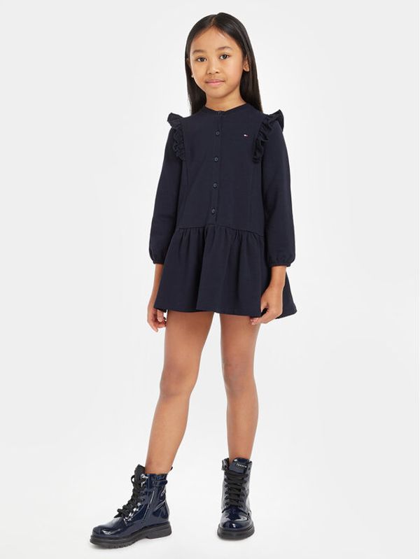 Tommy Hilfiger Tommy Hilfiger Ежедневна рокля KG0KG07354 Тъмносин Regular Fit