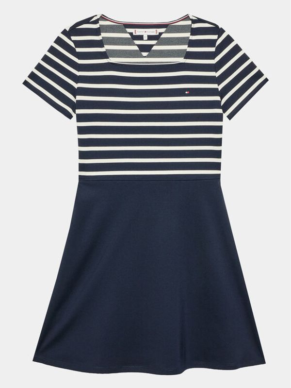 Tommy Hilfiger Tommy Hilfiger Ежедневна рокля Punto KG0KG07192 M Тъмносин Regular Fit