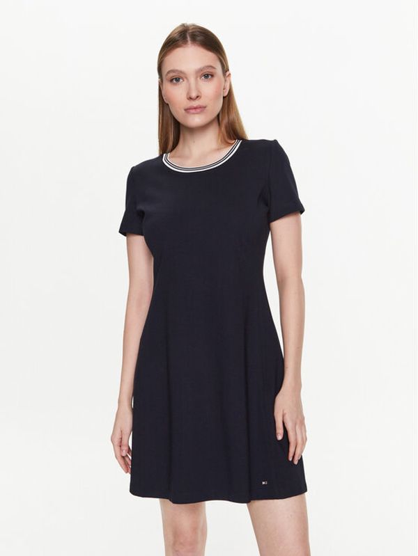Tommy Hilfiger Tommy Hilfiger Ежедневна рокля Punto Тъмносин Regular Fit