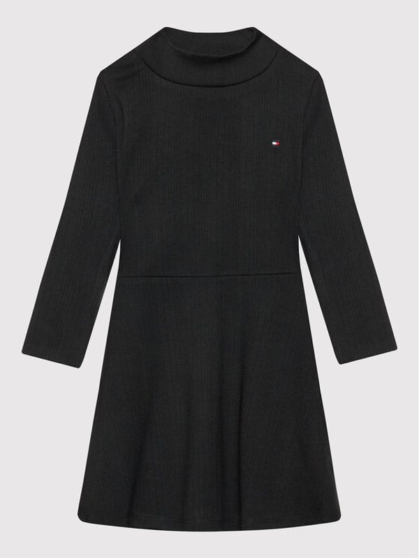 Tommy Hilfiger Tommy Hilfiger Ежедневна рокля Skater KG0KG06089 D Черен Regular Fit