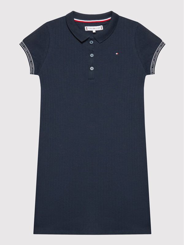 Tommy Hilfiger Tommy Hilfiger Ежедневна рокля Tape Rip KG0KG06743 D Тъмносин Regular Fit