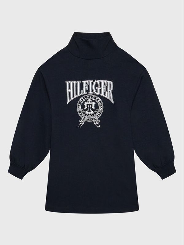 Tommy Hilfiger Tommy Hilfiger Ежедневна рокля Varsity KG0KG07012 M Тъмносин Regular Fit