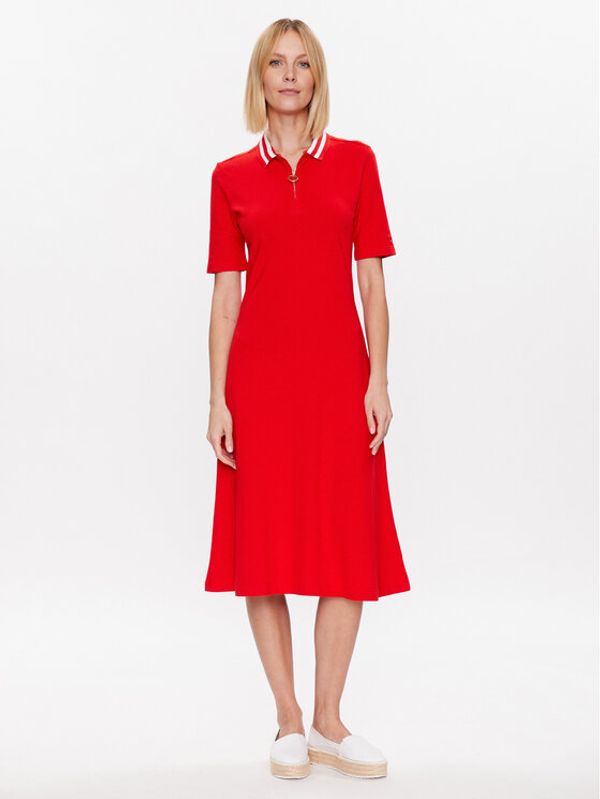 Tommy Hilfiger Tommy Hilfiger Ежедневна рокля WW0WW37841 Червен Regular Fit