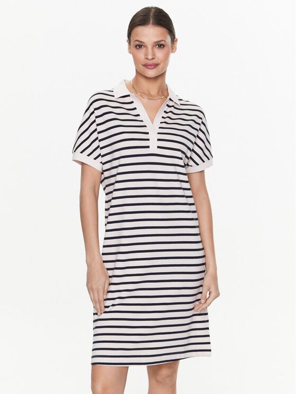 Tommy Hilfiger Tommy Hilfiger Ежедневна рокля WW0WW38639 Екрю Relaxed Fit