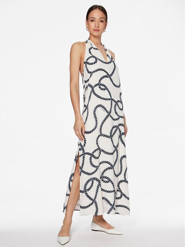 Tommy Hilfiger Tommy Hilfiger Ежедневна рокля WW0WW38737 Бял Regular Fit