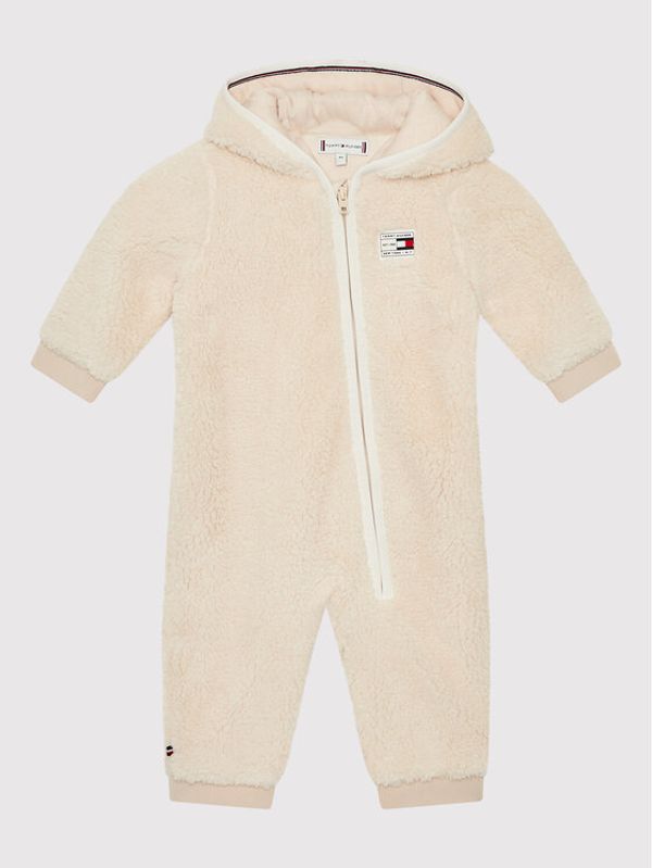 Tommy Hilfiger Tommy Hilfiger Гащеризон Baby Sherpa KN0KN01499 Бежов Regular Fit