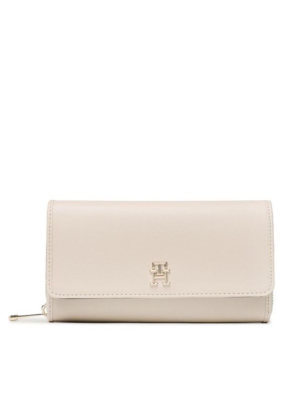 Tommy Hilfiger Tommy Hilfiger Голям дамски портфейл AW0AW14900 Бежов