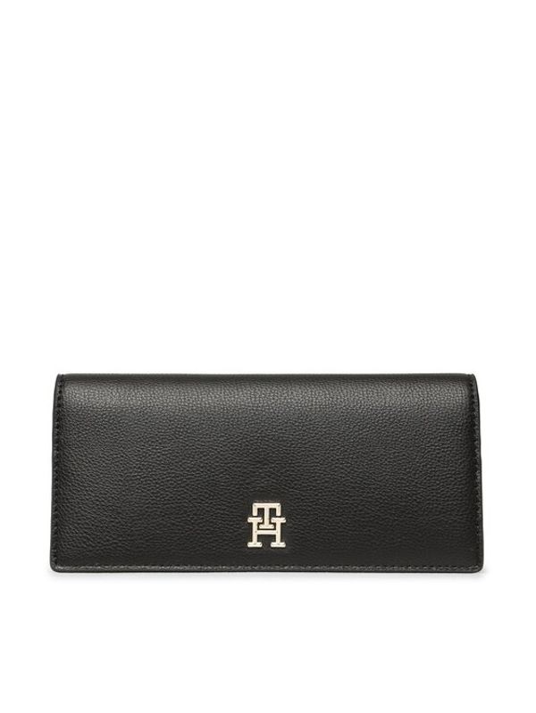 Tommy Hilfiger Tommy Hilfiger Голям дамски портфейл Casual Large Wallet AW0AW14638 Черен