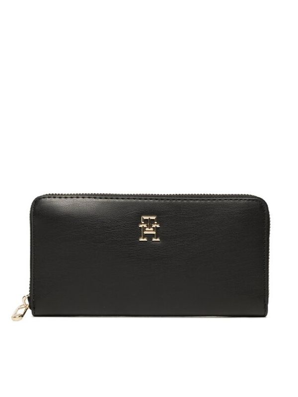 Tommy Hilfiger Tommy Hilfiger Голям дамски портфейл Iconic Tommy AW0AW14326 Черен