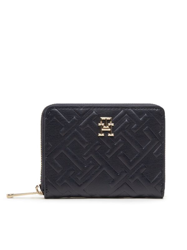 Tommy Hilfiger Tommy Hilfiger Голям дамски портфейл Iconic Tommy Med Za Mono AW0AW14342 Тъмносин