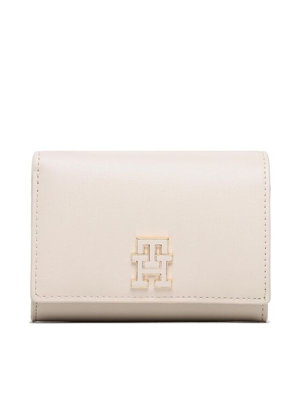 Tommy Hilfiger Tommy Hilfiger Голям дамски портфейл Th Chic Med Flap Wallet AW0AW14887 Бежов