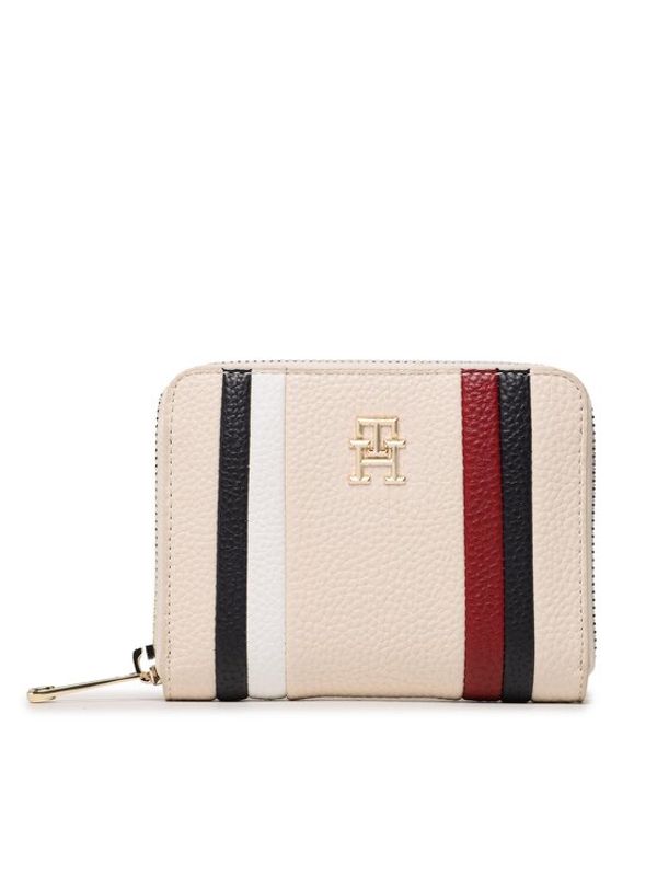 Tommy Hilfiger Tommy Hilfiger Голям дамски портфейл Th Emblem Med Za Corp AW0AW15118 Бежов