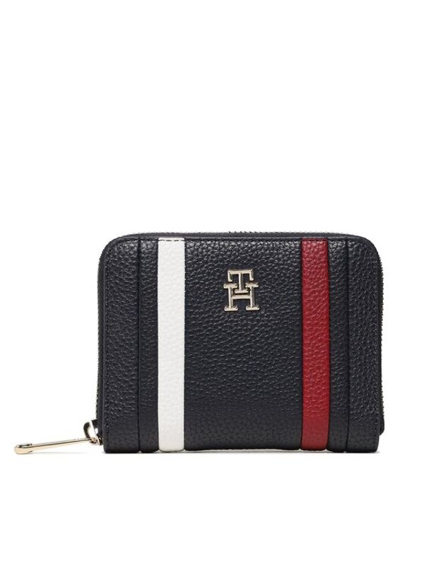 Tommy Hilfiger Tommy Hilfiger Голям дамски портфейл Th Emblem Med Za Corp AW0AW15118 Тъмносин