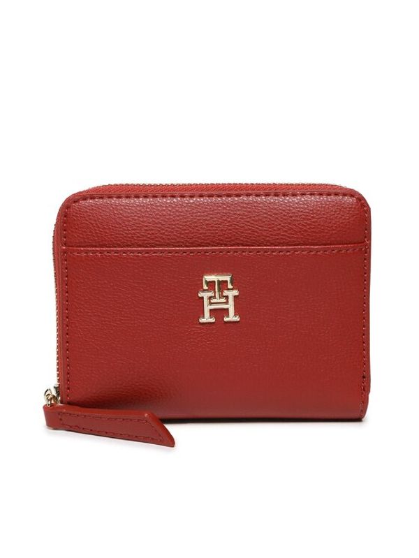 Tommy Hilfiger Tommy Hilfiger Голям дамски портфейл Tommy Life Med Za AW0AW14224 Червен