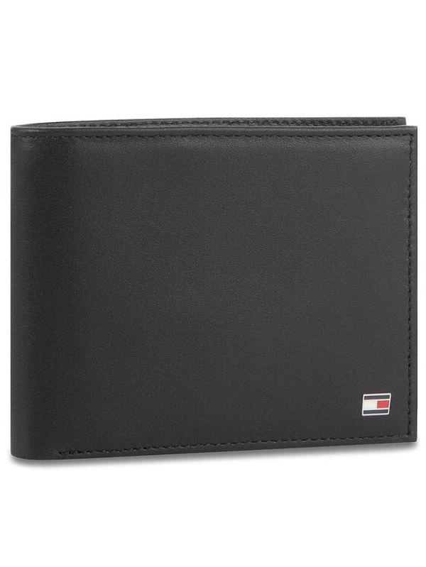 Tommy Hilfiger Tommy Hilfiger Голям мъжки портфейл Eton Cc And Coin Pocket AM0AM00651 Черен