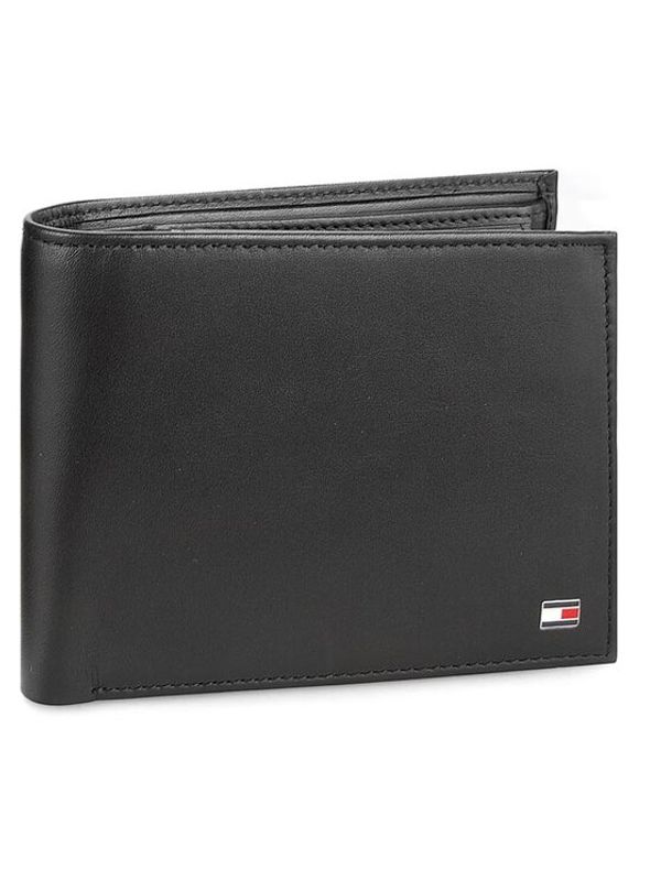 Tommy Hilfiger Tommy Hilfiger Голям мъжки портфейл Eton Cc Flap And Coin Pocket AM0AM00652 Черен