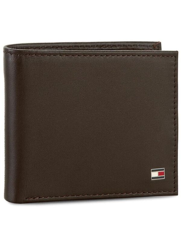 Tommy Hilfiger Tommy Hilfiger Голям мъжки портфейл Eton Mini Cc Wallet AM0AM00655 Кафяв
