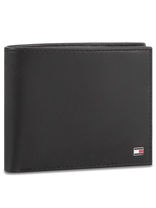 Tommy Hilfiger Tommy Hilfiger Голям мъжки портфейл Eton Trifold AM0AM00657 Черен