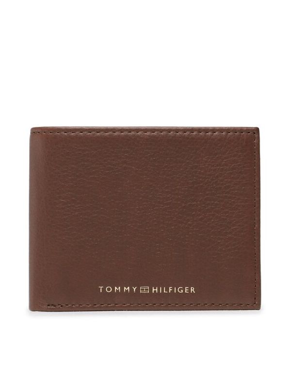 Tommy Hilfiger Tommy Hilfiger Голям мъжки портфейл Prem Leather Mini Cc Wallet AM0AM10988 Кафяв
