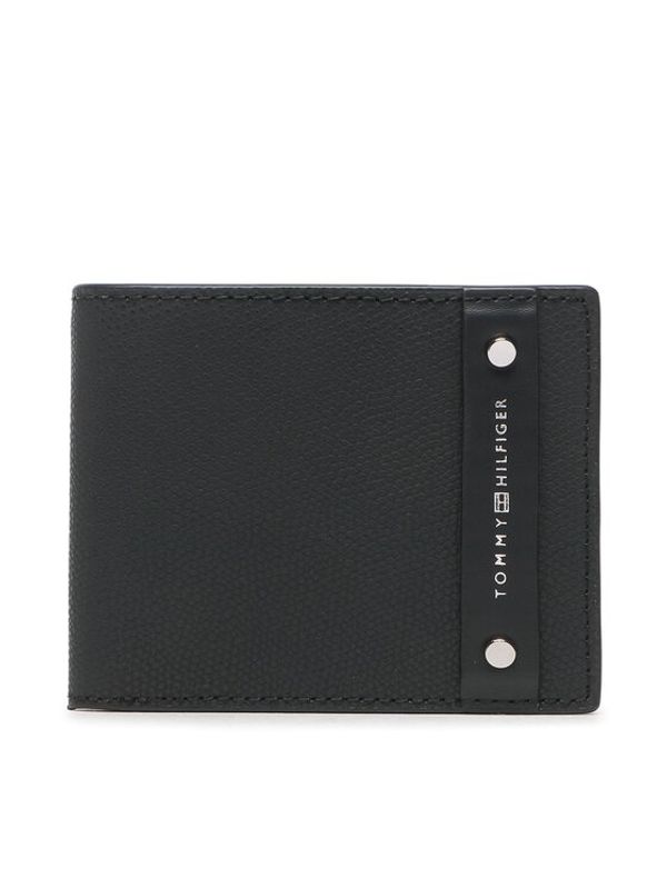 Tommy Hilfiger Tommy Hilfiger Голям мъжки портфейл Th Business Lea Mini Cc Wallet AM0AM11273 Черен