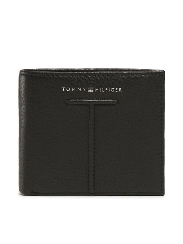 Tommy Hilfiger Tommy Hilfiger Голям мъжки портфейл Th Central Cc And Coin AM0AM10611 Черен