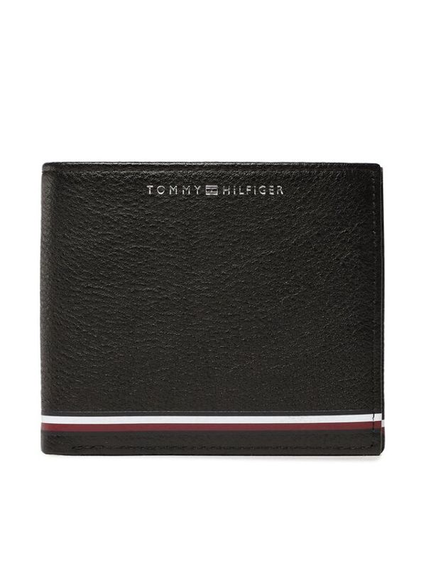 Tommy Hilfiger Tommy Hilfiger Голям мъжки портфейл Th Central Cc And Coin AM0AM11259 Черен