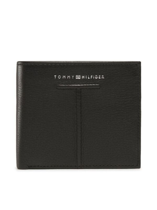 Tommy Hilfiger Tommy Hilfiger Голям мъжки портфейл Th Central Extra Cc And Coin AM0AM10785 Черен