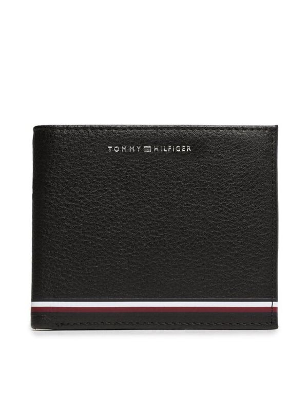 Tommy Hilfiger Tommy Hilfiger Голям мъжки портфейл Th Central Extra Cc And Coin AM0AM11260 Черен