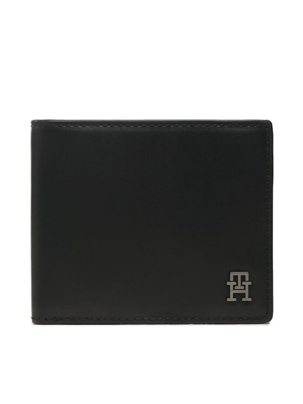 Tommy Hilfiger Tommy Hilfiger Голям мъжки портфейл Th Modern Lea Cc And Coin AM0AM11264 Черен