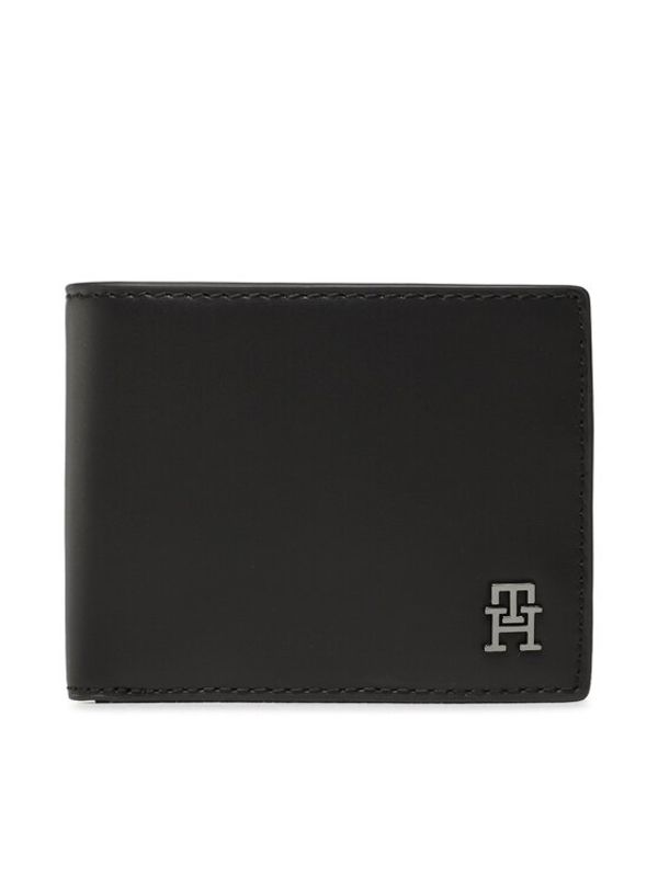 Tommy Hilfiger Tommy Hilfiger Голям мъжки портфейл Th Modern Lea Mini Cc Wallet Черен