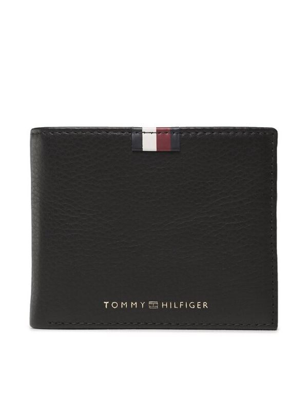 Tommy Hilfiger Tommy Hilfiger Голям мъжки портфейл Th Prem Lea Mini Cc Wallet AM0AM11266 Черен