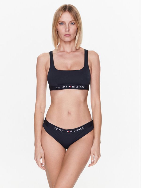 Tommy Hilfiger Tommy Hilfiger Горнище на бански UW0UW04108 Тъмносин