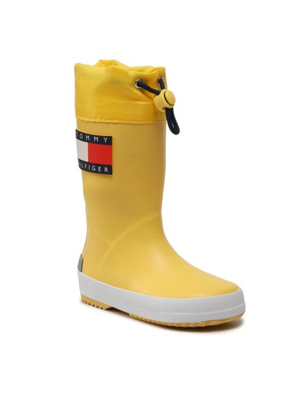 Tommy Hilfiger Tommy Hilfiger Гумени ботуши Flag Rain Boot T3X6-30766-0047 M Жълт