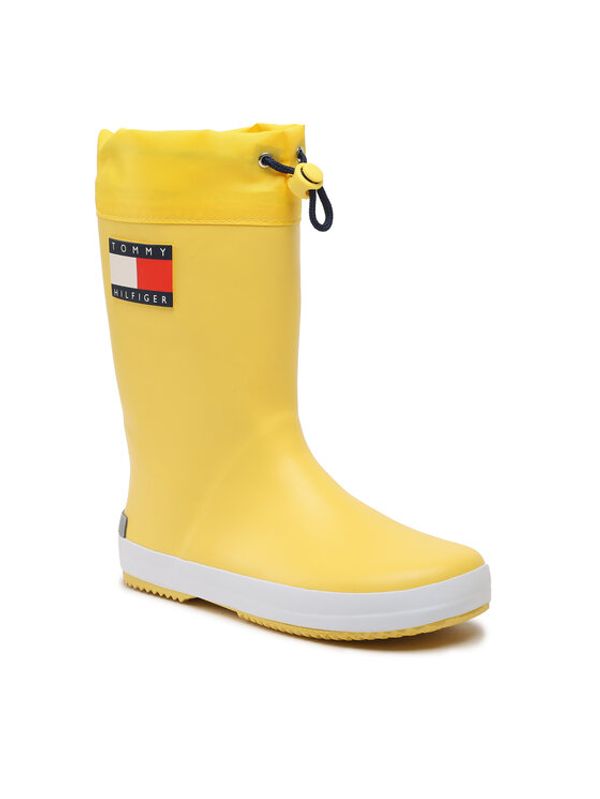 Tommy Hilfiger Tommy Hilfiger Гумени ботуши Flag Rain Boot T3X6-30766-0047 S Жълт